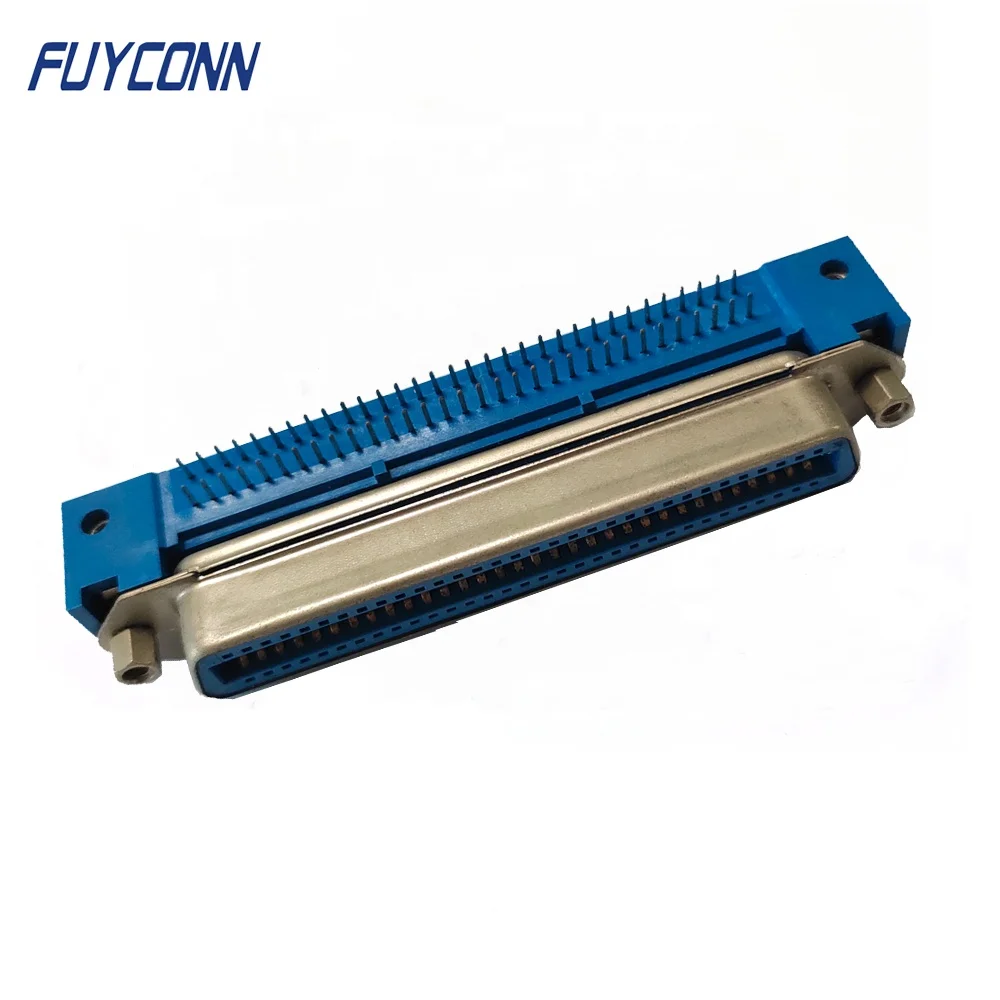 216 Pitch Right Angle PCB Mounting centronix Connector, DDK Female Receptacle 14pin 24pin 36pin 50pin 64pin Connector Supplier