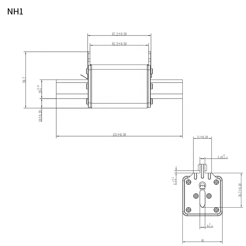 GRL Fuse Link Quick Fast Blow Ceramic RT16-1 NT1 100A 125A 160A 200A 250A AC System Protection nh fuse ac 250a