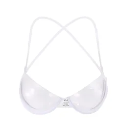 Oucheng Hot Selling Sexy Underwear Transparent Push Up Bra Wash Free Plastic Clear Adjustable Strap Invisible Bra