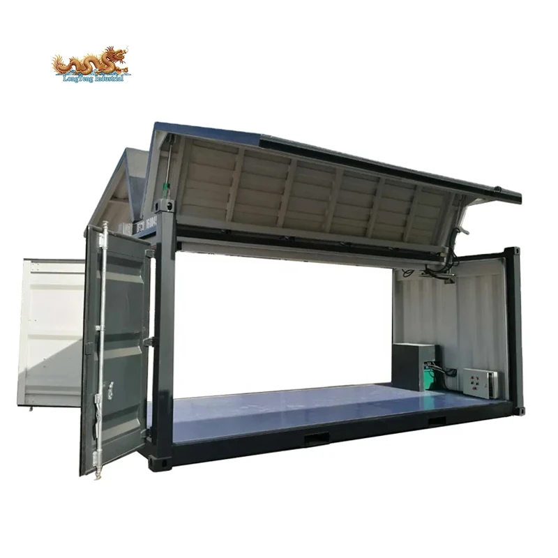 Электрический гидравлический Летающий крыло открытая боковая дверь 20-футовый грузовой контейнер для хранения кузова фургона