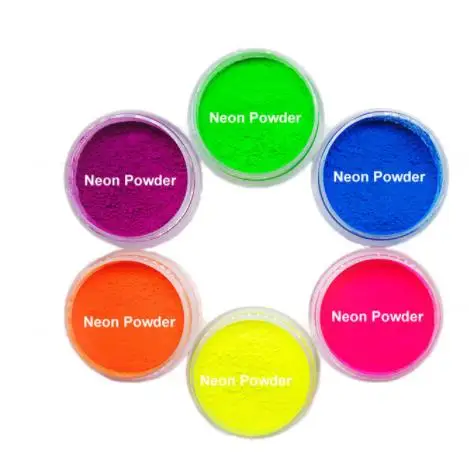 Neon Powder Pigments Eyeshadow Palette Bright Eye Shadow Palette Fluorescent Matte Mica Dye Luminous Colorant Body Makeup Set