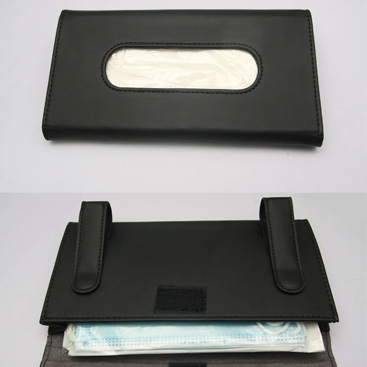 Customized car tissue box sun shading tissue box leather bracket cover mask box cover