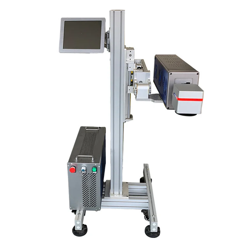 2023 Manufacturer Fiber Laser Marking Machine 10W 20W 30W 60W Co2 Laser Marking Machine For Beverage Bottle Laser Printer