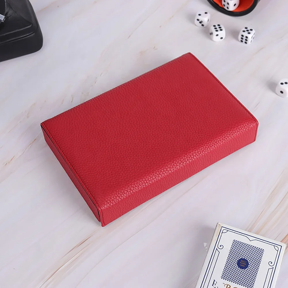 High Quality Poker Chip Cases Portable Durable Luxury Velvet Leather Custom Logo Poker Case For Game