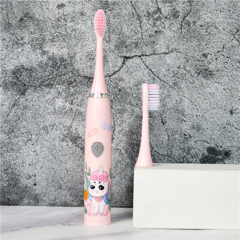 OEM Custom Battery Power Toothbrush Manufacturer Waterproof Cartoon Kids Electric Toothbrush for kids children