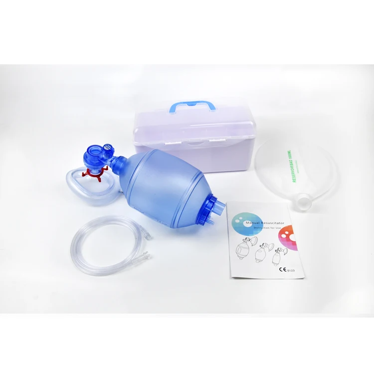 PVC Manual Resuscitator First Aid Kit CPR Face Shield