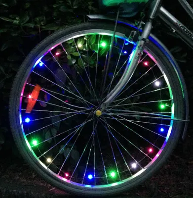 20 LED Bicycle Lights Mountain Bike Wheel String Light Cycling Spoke Wheel Lamp Bike Accessories