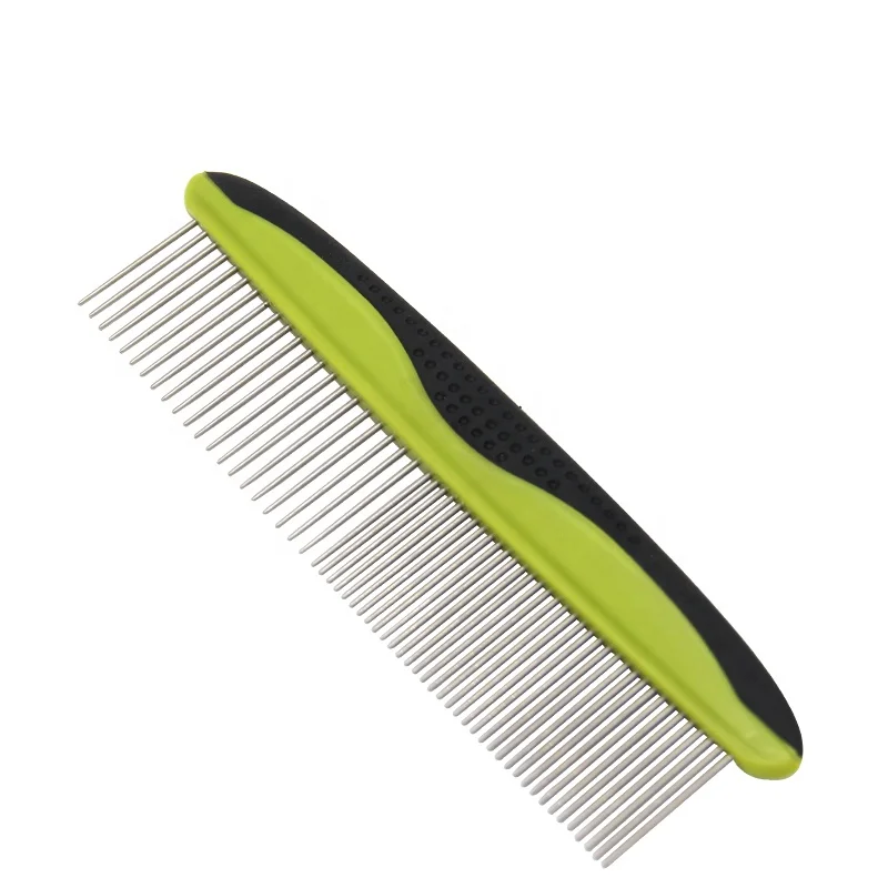 Factory Wholesale Multifunction Two Density Teeth Dog Metal Needle Hair Comb Cat Pet Grooming Comb