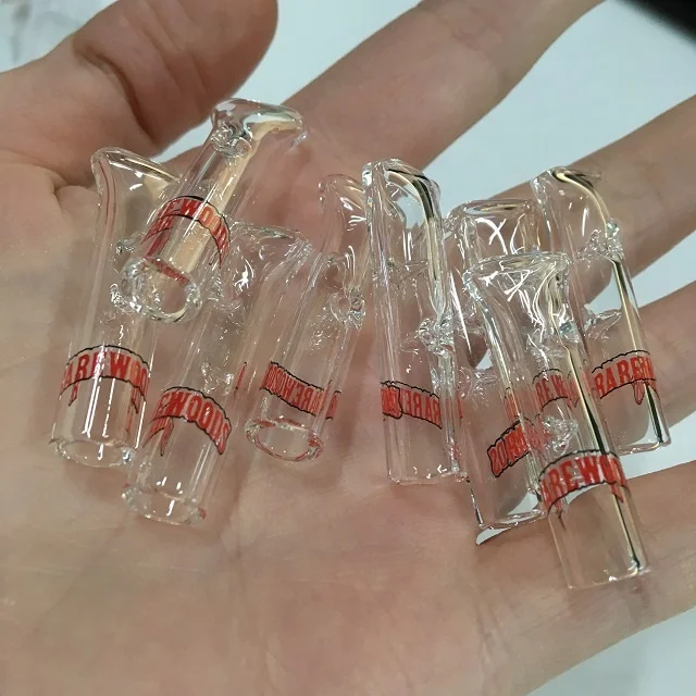 New style glass tip rolling paper tip customize logo filter tip smoking pipe
