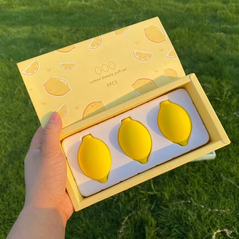 Набор для макияжа с яйцами friute, без латекса, не употребляет порошок, губка для макияжа клубника, персика, груши, лимона, авокадо