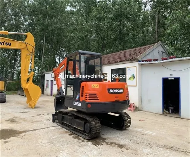 Used Excavator DOOSAN dh55 crawler mini excavator 5.5 ton korea original Mini Excavators for sale