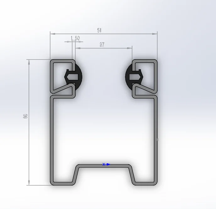 Rolling shutter door guide roll up door parts guide rail