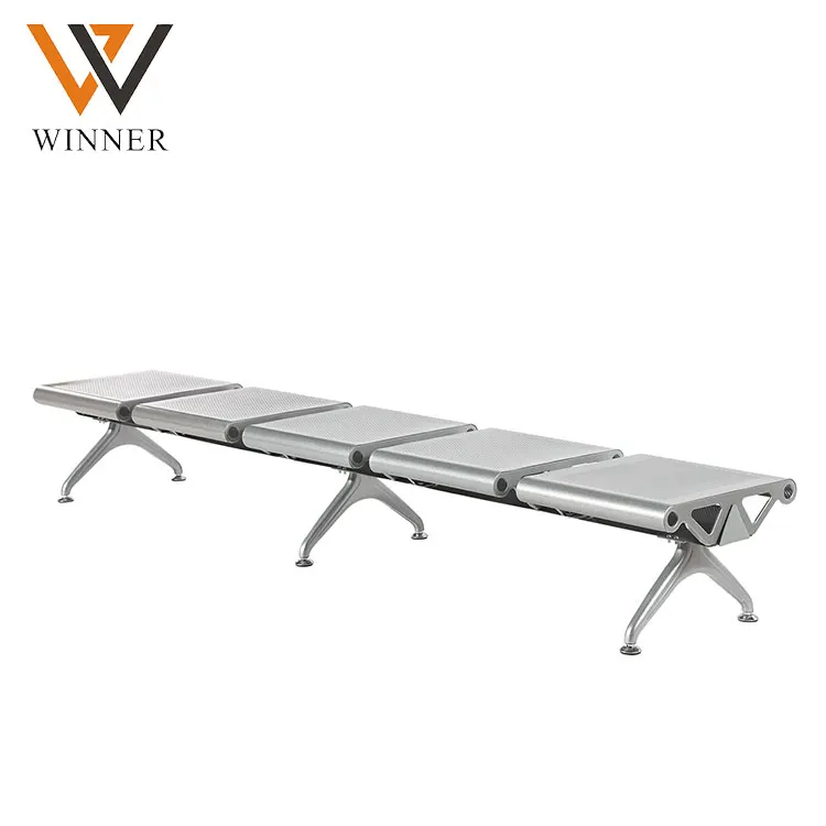 Foshan manufacturer plastic metal durable comfortable reception customer 3 seater waiting Chair