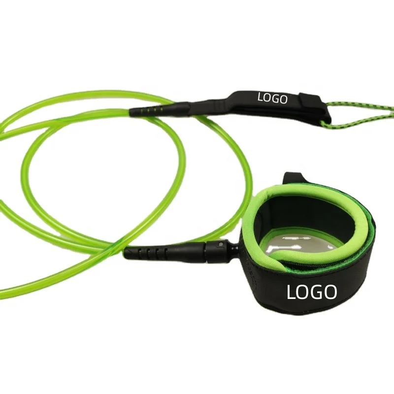 Surf Leash Costom Tow Rope Surf Big Wave Ski Waterproof Summer Beach Adjustable Wax Leg Rope Surfing Leash