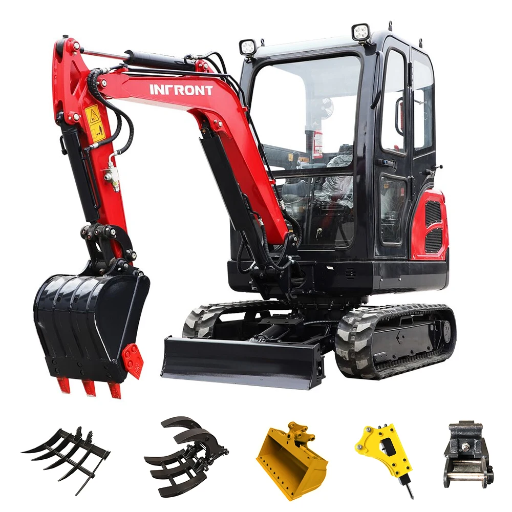 Factory Infront mini excavator small excavator mini digger for sale
