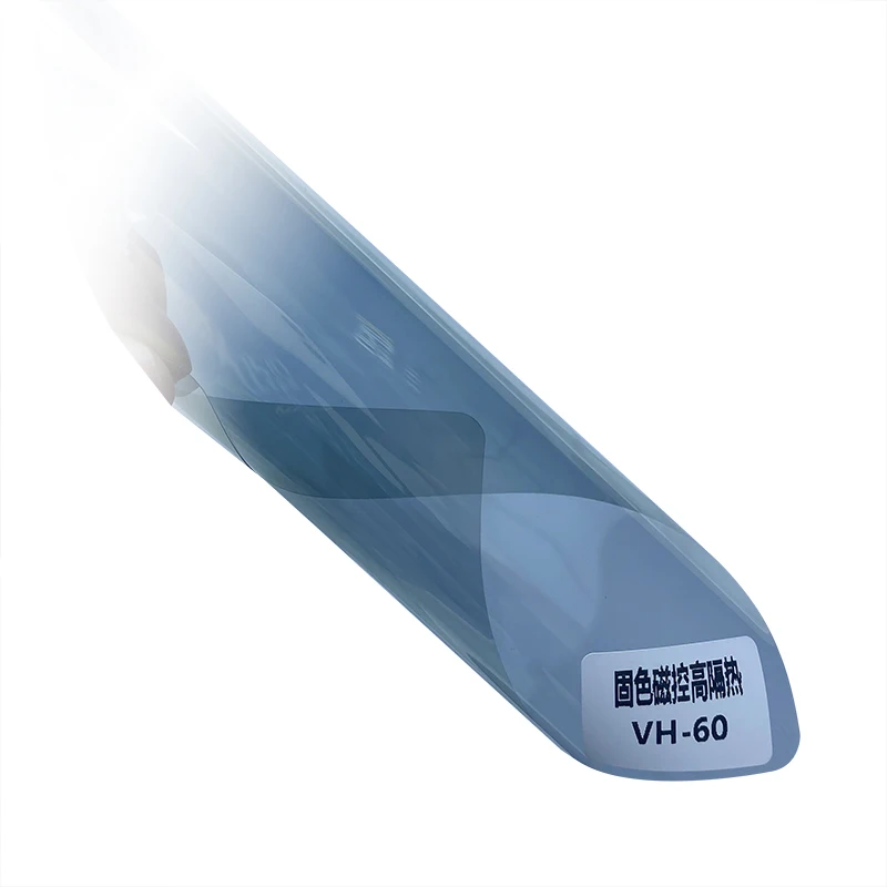 Non-glue reused removable silicone PVC static cling window film for car