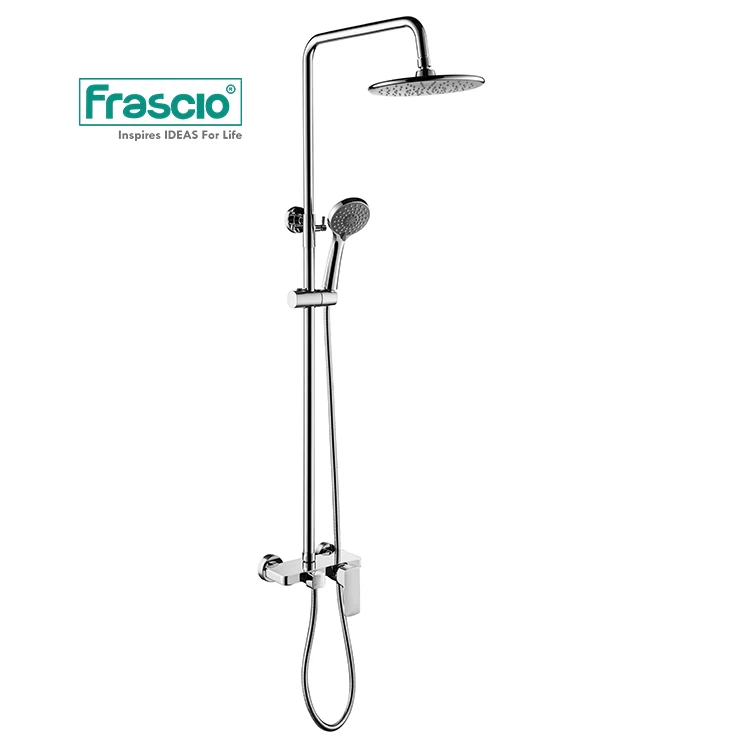 Frascio High Quality Chrome Finish Brass Bath & Shower Faucets With Diverter For Shower Sets And Faucets Bath Shower Mixer