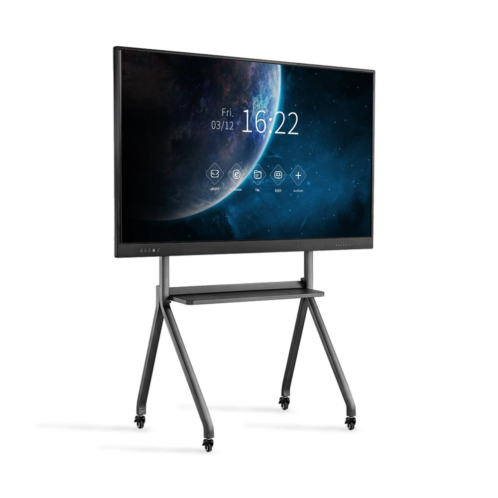 65 inch smart board with free software built-in speakers wall mount bracket interactive touch whiteboard for projects