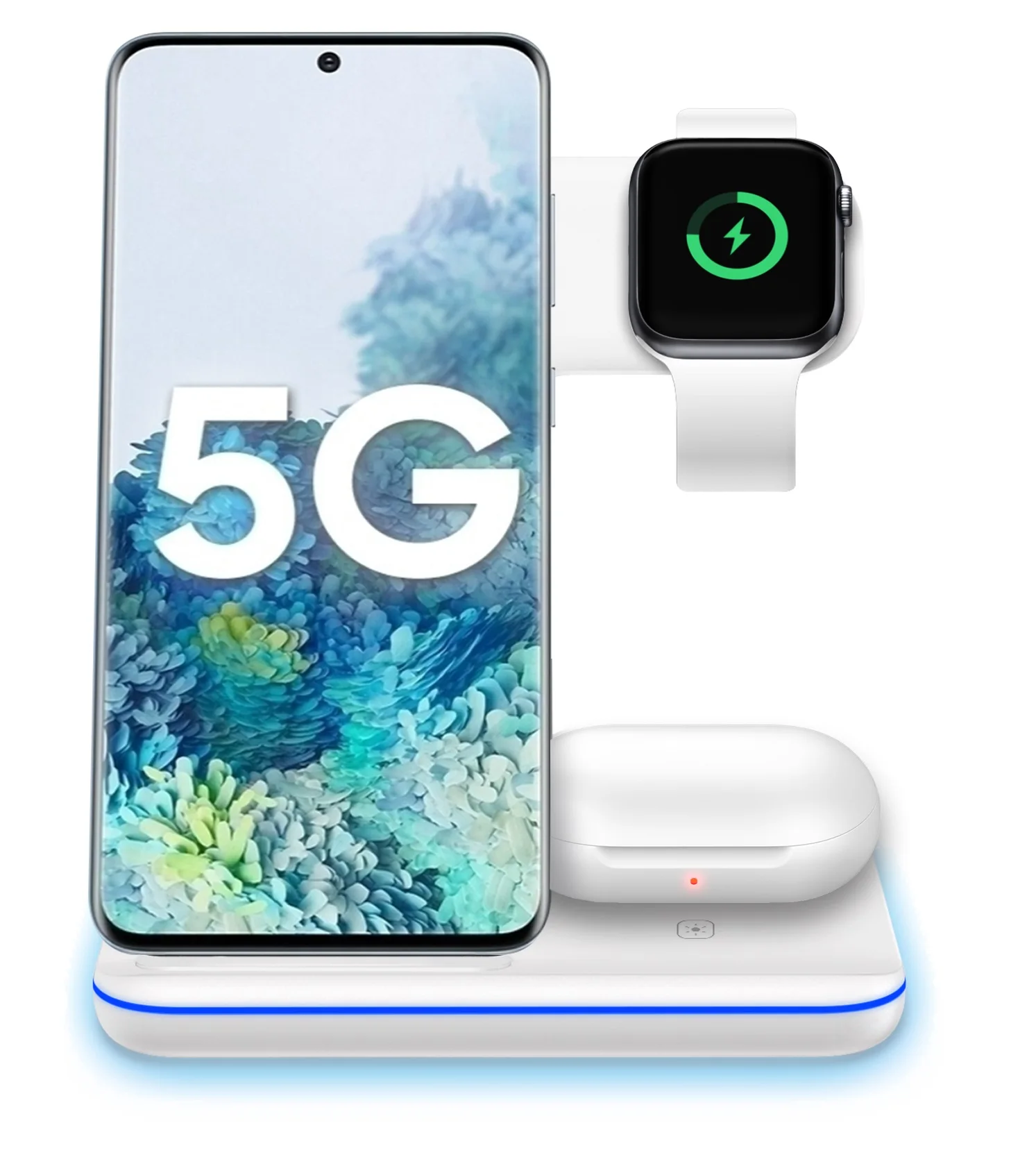 Top Selling Products Foldable Qi Phone Stand Portable Fast Magnetic Wireless Charger For Iphone Iwatch Airpods