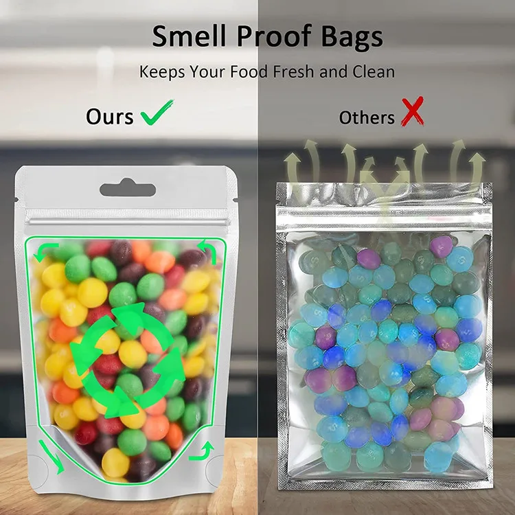 Ziplock Stand Up Bags with Matte Window, Reusable, Heat-Sealable for Home or Business