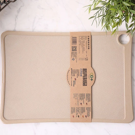 
Amazon New Biodegradable Organic Rice Husk Fiber Anti-Mildew Cutting Board BPA Free Chopping Block House Cutting Board 