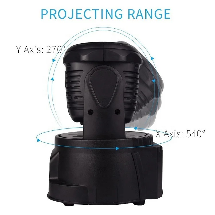 Лидер продаж 7x10 Вт RGBW 4 в 1 свадебное сценическое освещение миниатюрный светодиодный подвижный головной