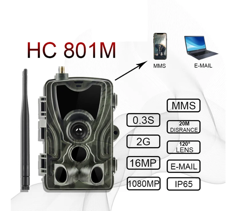 Home Security 2g cameras Hunt 2.4 Inches IP65 Waterproof gsm mms Trail Hunting Camera with CE FCC ROHS