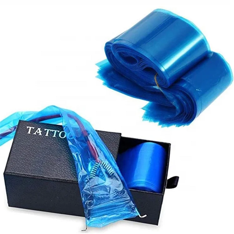 Biodegradable PLA PBS Protective  5 x80 cm Tattooing Machine Tattoo Clip Cord Cover Tattoo Clip Cord Sleeve