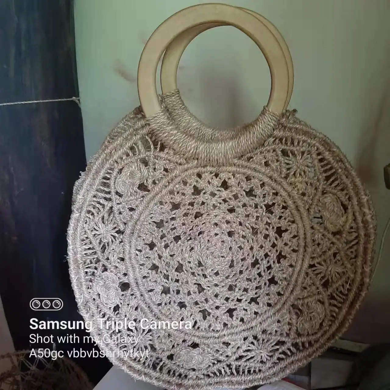 handmade plant fiber abaca rope storage  basket customized organic basket hand weaved nature grass abaca material basket
