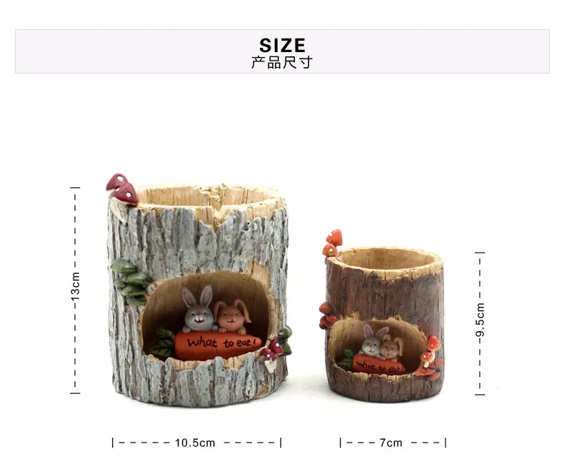 Roogo serdang tree hole storry  resin flower pots
