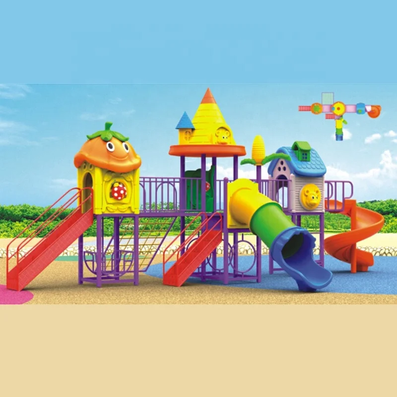 New style kids plastic slide equipment outdoor playground
