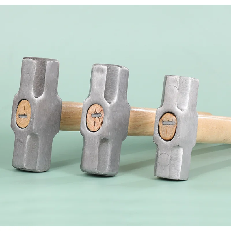 Sledge hammer with wood handle, conforms with GS standard