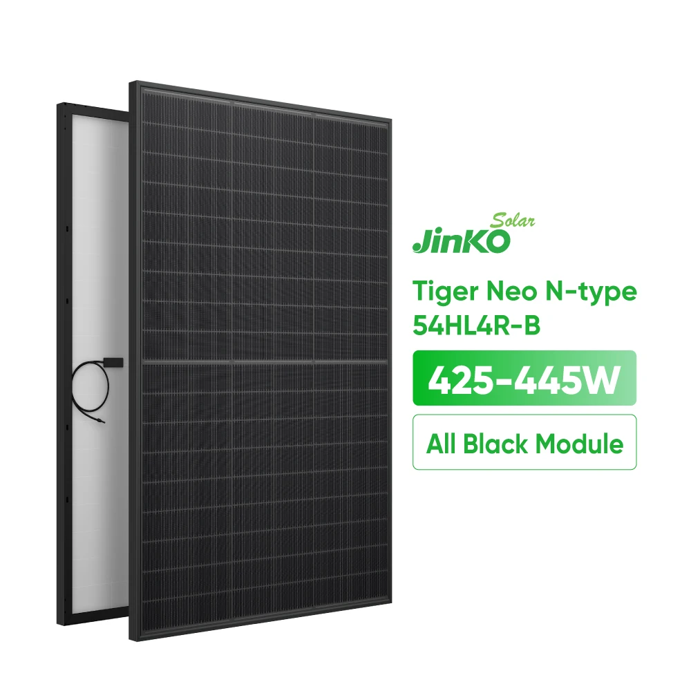 High Efficiency Jinko N Types Solar Panels 425W 435W 445W Perc Full Black Topcon Pv Module