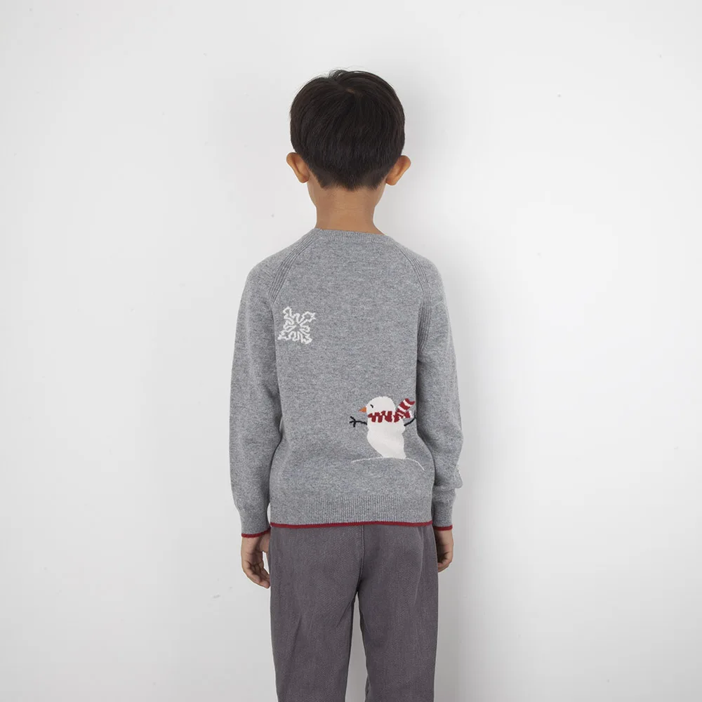 2022 New Baby Boys Girls Christmas Sweaters Crew neck snowman pattern Pullovers cashmere Knit Sweaters