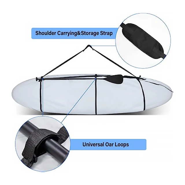 420D 5 Traps Waterproof  UV Protection Kayak Covers Paddle Board Cover Dust Covers Sunblock Shield Protector Kayak Accessories