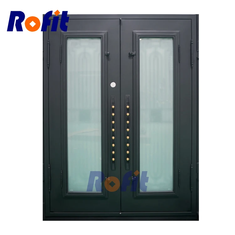 New style simple wrought-iron entrance door
