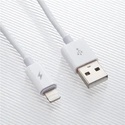 Factory wholesale white high speed simultaneously data transmission charging micro 8 pin type c usb cable