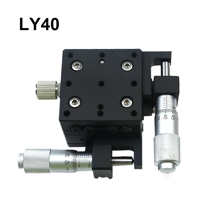 
High-precision Xy 2 Axis Linear Stage 40*40mm 2 Axis Optical Alignment Precision Manual Fine-tuning Mobile Sliding Table 
