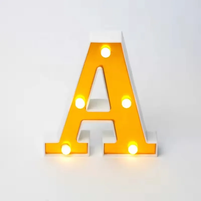 Оптовая продажа 26 Английский алфавит висит Вечеринка домашний Декор светодиодный ночной Светильник