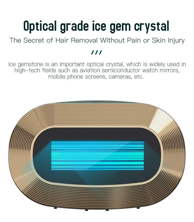 Electric Epilator Hair Remover, Home Use Spa Mini Sapphire Laser Ipl Hair Removal Device//