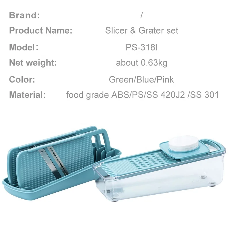 Kitchen tools 3 in 1 multifunctional stainless steel slicer shredder cutter vegetable slicer cutter