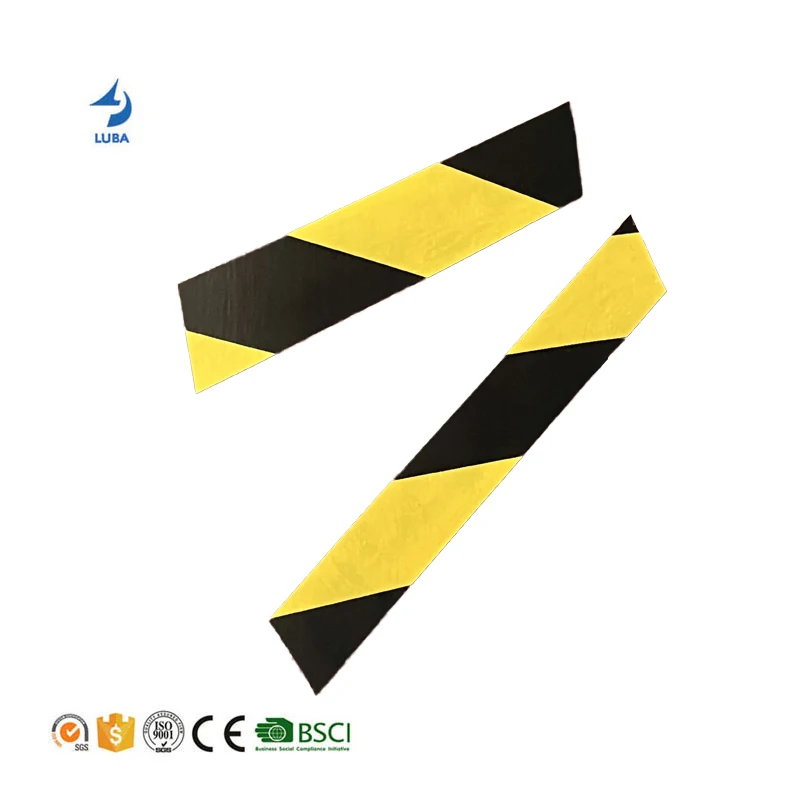 China Factory Hazard Black Yellow Self Adhesive Road Floor Marking Warning Barrier Caution Tape