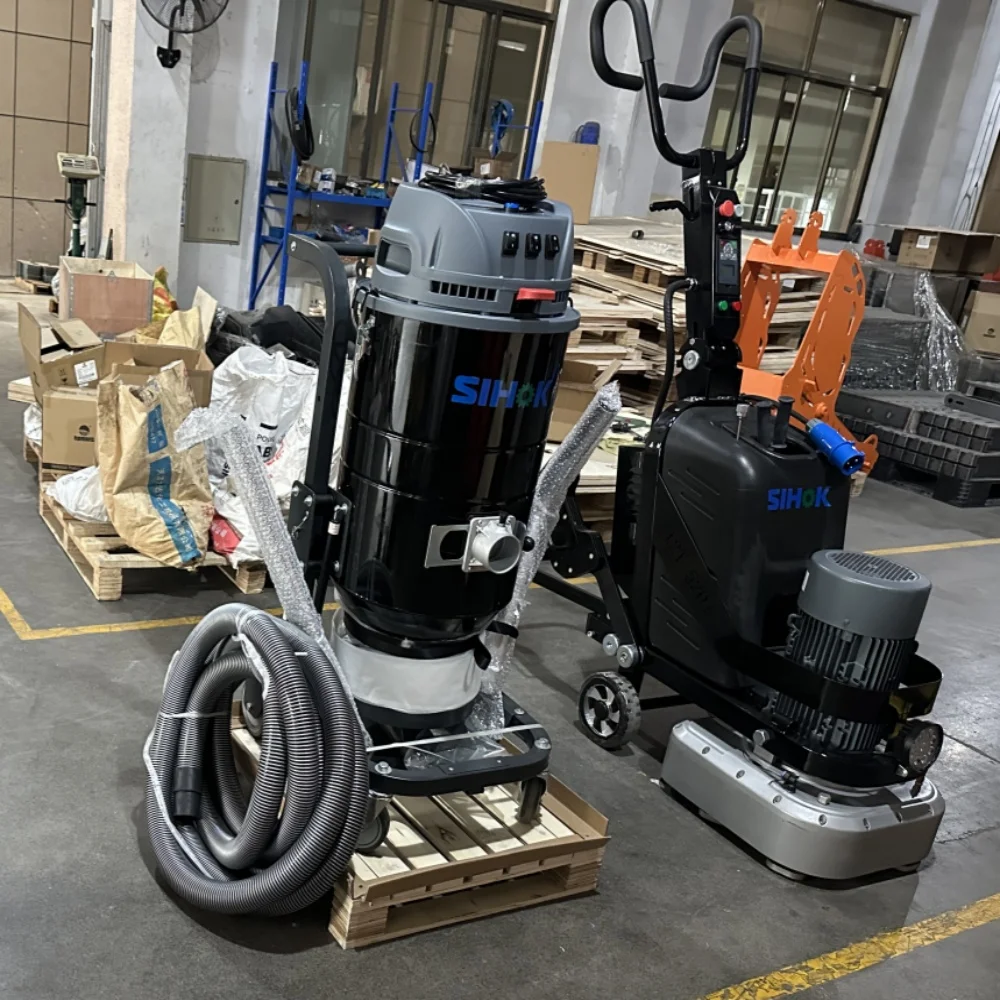 Factory Sale Diamond Disc Granite Terrazzo Concrete Floor Polishing Planetary Polisher Floor Concrete Grinder With Dust Vacuum