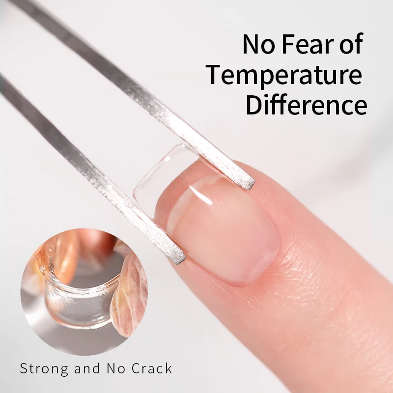 R S Nail Trending Product 30ml Clear Russian Highly Transparent Poly Gel Nail Strengthening Builder Extra Hardness Uv Gel