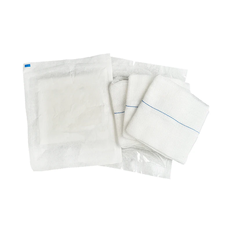Medical antiseptic compresse gauze swab home care sterilization surgical 10x10cm  8ply  225mmx225mmx16ply gauze swab