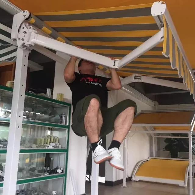 Acrylic Fabric  Coffee Shop tenda Aluminium Window Retractable Awning for Patio