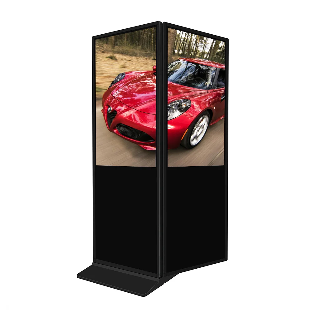 43 inch dual screens kiosk led advertising display digital display for advertising digital touch screen game table