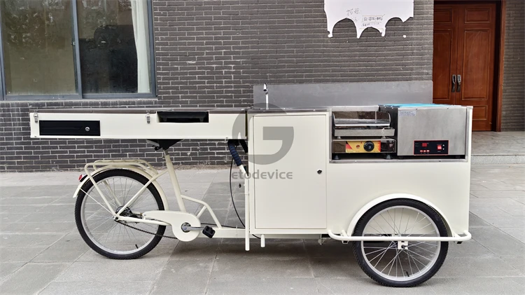 cargo bike custom catering concession business cart kiosk hot dog food carts mobile food tricycle
