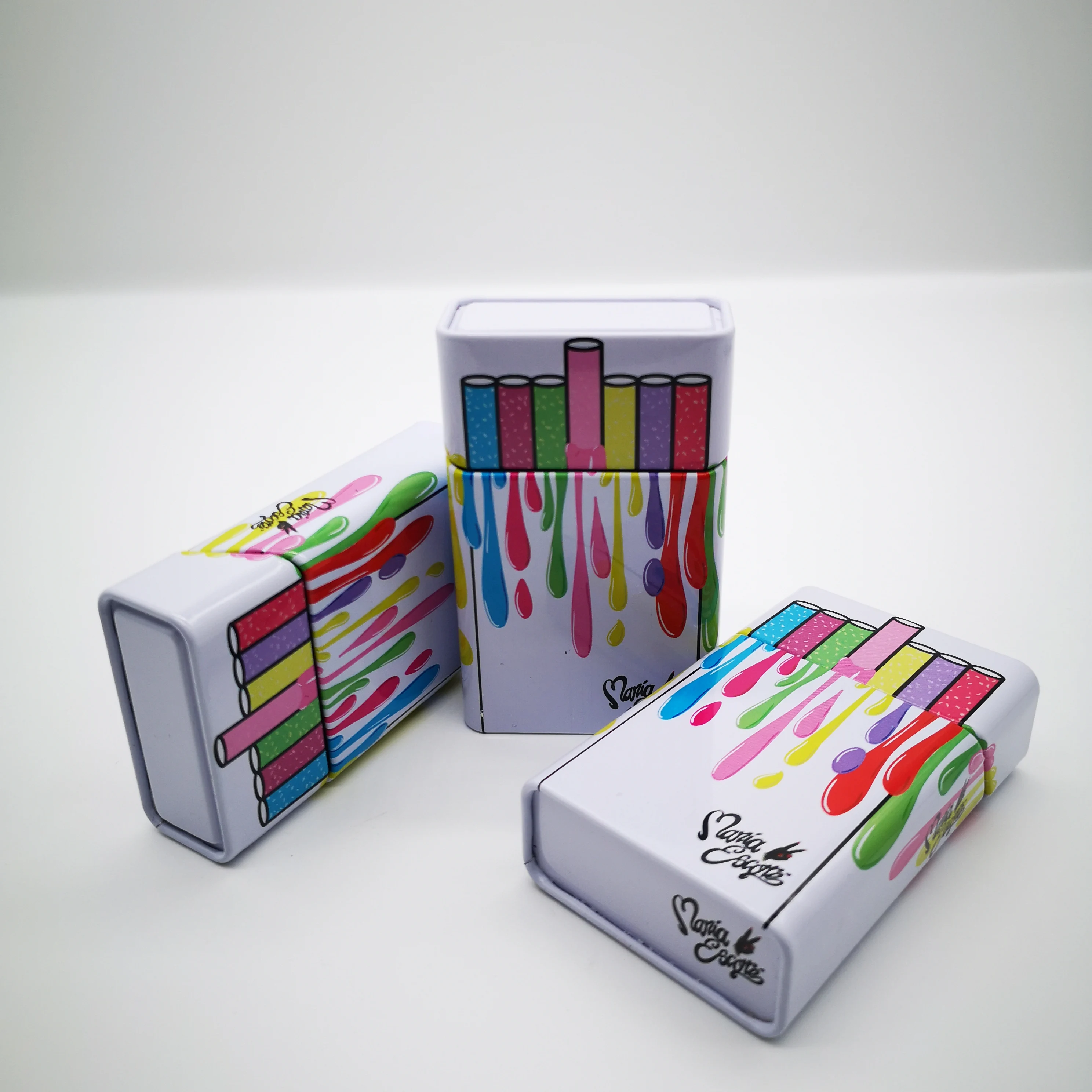 
10 and 20 cigarette packaging tin box cigarette tin case 