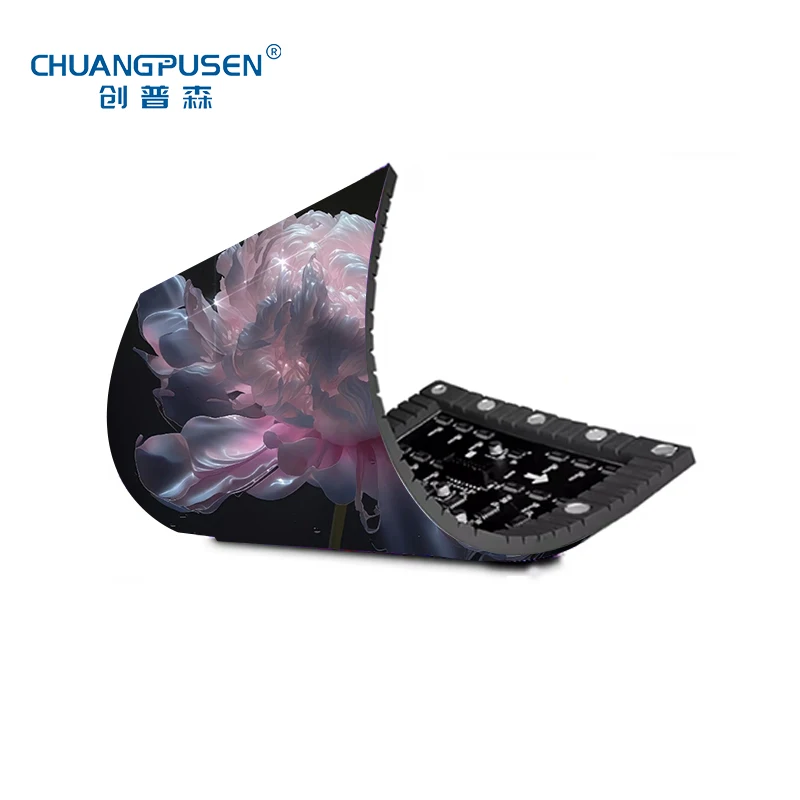 High definition Curved LED video wall screen flexible led display panel , outdoor indoor p3
